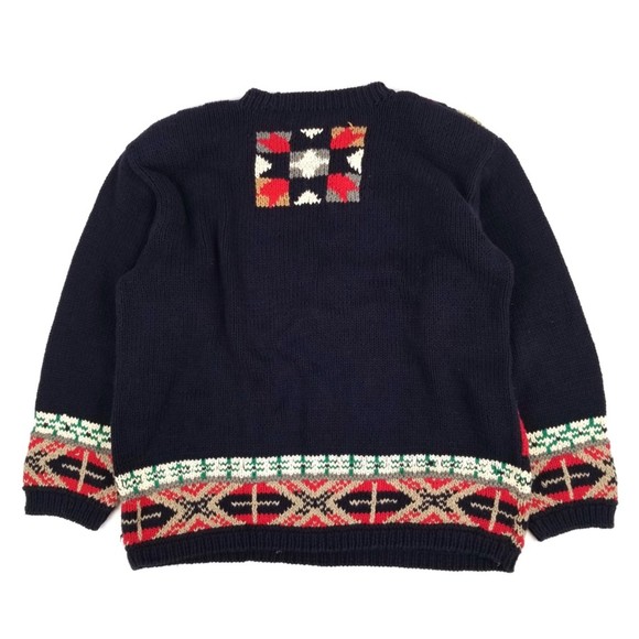 Vintage Grandmacore Handknit Christmas Sweater - Picture 2 of 4